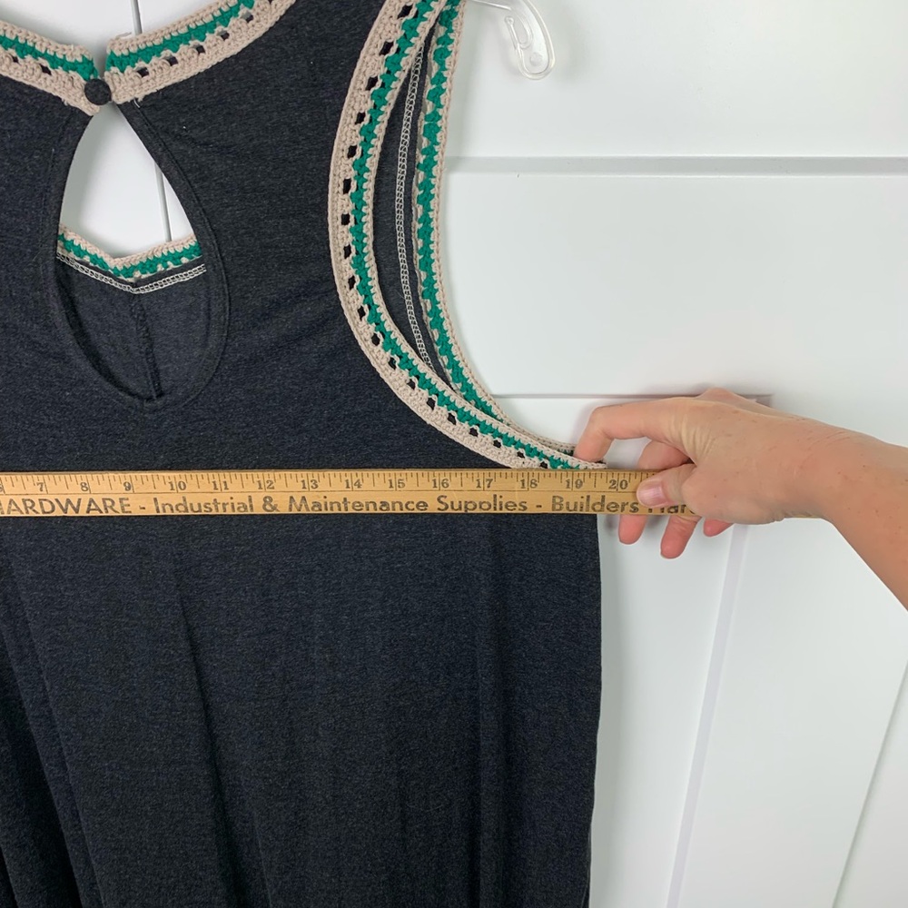 NATURAL LIFE Black Sleeveless Jumpsuit with Green Trim - Picture 8 of 11